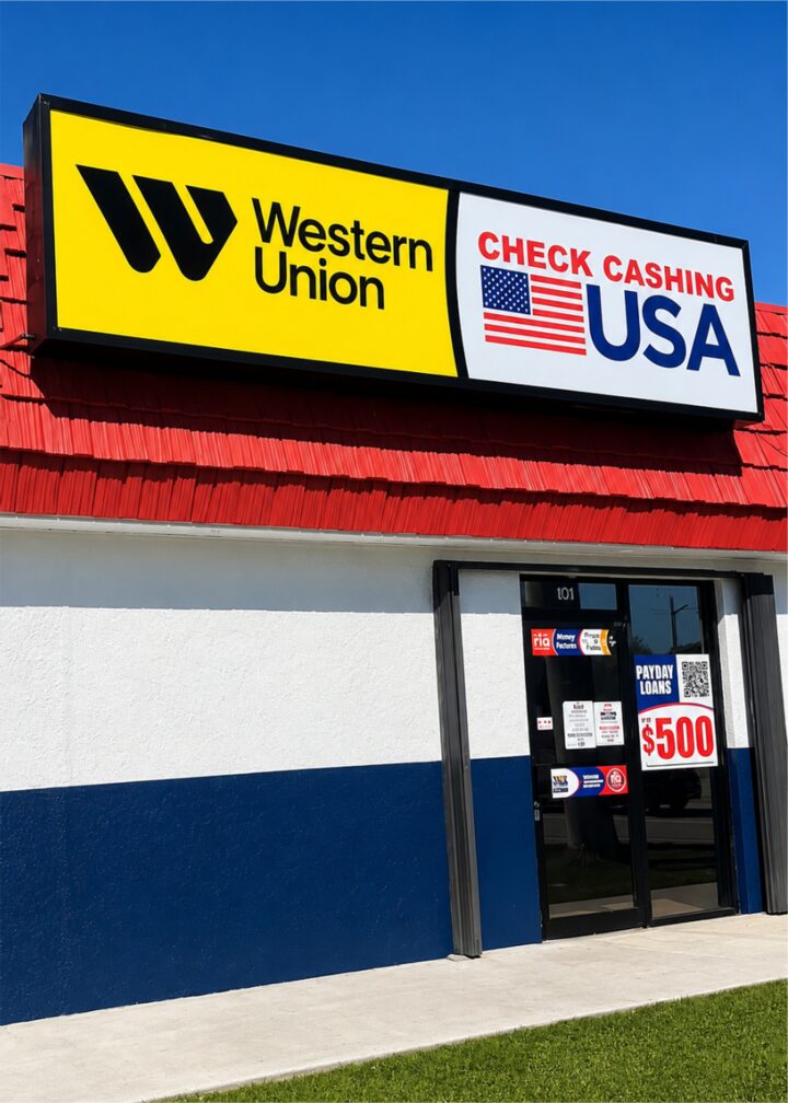 Devan yon magazen Check Cashing USA